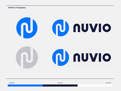 Nuvio - Logo Design advice antwerp belgium branding computer design designer graphic identity design illustrator it logo logodesigner mark nuvio office 365 service solutions support webdesign