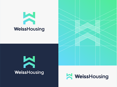Weiss Housing Brand Identity brand identity branding estate logo mark real real estate real estate agency real estate logo type