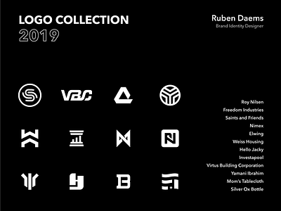 Logo Collection 2019 2019 collection design designer identity illustrator logo design mark vector