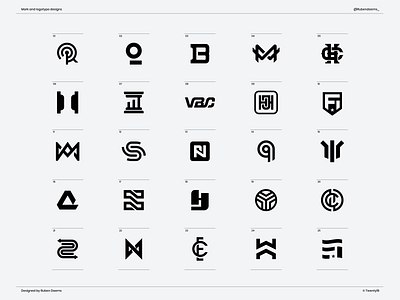 25 Marks and Logotypes of 2019 by Ruben Daems (.com) on Dribbble