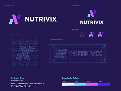 Nutrivix brand identity | Sports nutrition company brand branding design fitness app fitness branding fitness company fitness logo fitnesssuppliments logo nutrition company sports design sports logo sportsnutrition sportssuppliments