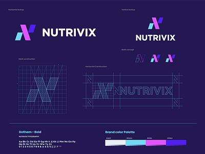 Nutrivix brand identity | Sports nutrition company