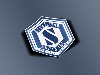 Sticker - Starsound Audio, Inc. Slapper branding design die cut minimal sticker stickermule