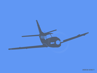TBM 850 airplane aviation blue flying illustration plane private jet tbm850
