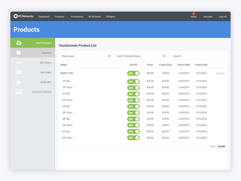 Digital Signage Dashboard by Andrew on Dribbble