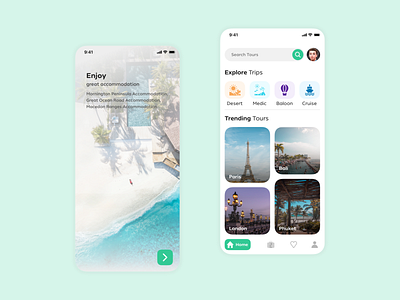Travel App app clean graphic design ios minimal tourism tours travel traveling