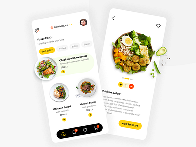 Food App app clean design food ios minimal store ui ux
