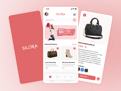 Silora Women Fashion App app app ui beauty brand clean design e commerce fashion fashion app luxury lv minimal outfit shopping ui ux women zara