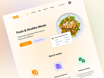 Healthy Food Restaurant Website