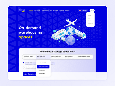 Logistics Landing Page Design