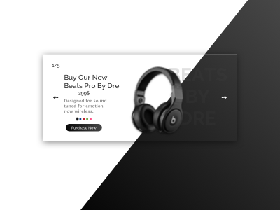 Beats by dre Landing Page Concept