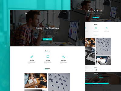 Mojoo Portofolio Demo designer portofolio theme themeforest website wordpress