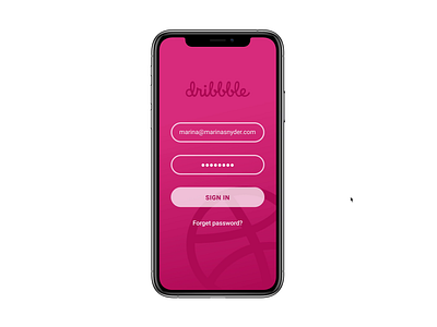 Hello Dribbble! app animation debut hello dribbble invisionstudio welcome shot