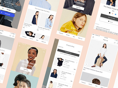 Mobile App Design for Everlane