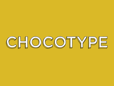 Chocotype logo brilliantbastards gotham logo yellow