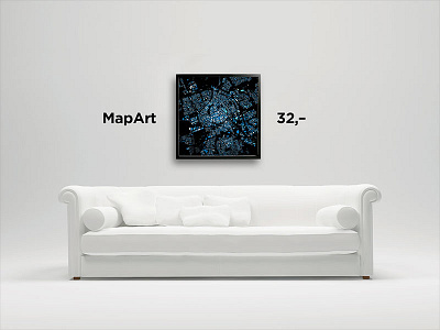 MapArt art couch frame mapart poster product wall