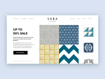 SABA:: Hero Exploration aftereffects animated animation hero uiux webdesign