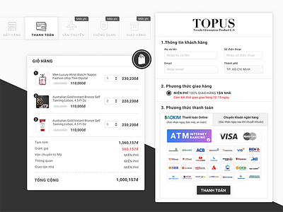 Check Out TOPUS checkout topus uiux web