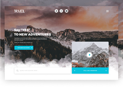 RAEL - Travel template blog travel travelling uiux web webdesign