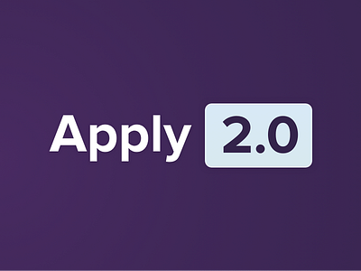 Apply 2.0 branding