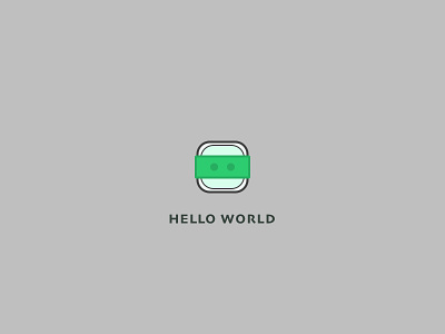 Hello world icon