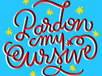 Typography Passion Project colorful cursive handlettering humor original passion project sarcasm type design typography