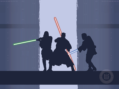 Star Wars | The Phantom Menace flat graphic design illustrator lightsaber poster star wars vector