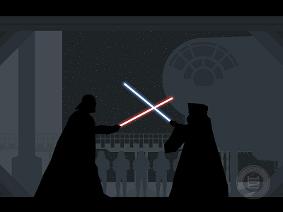 Star Wars | A New Hope flat graphic design illustrator lightsaber poster star wars vector