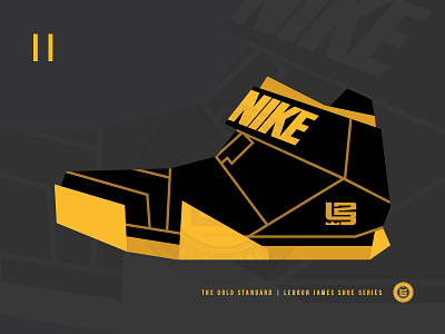 The Gold Standard | LeBron II basketball graphic design illustration lebron james nike vector