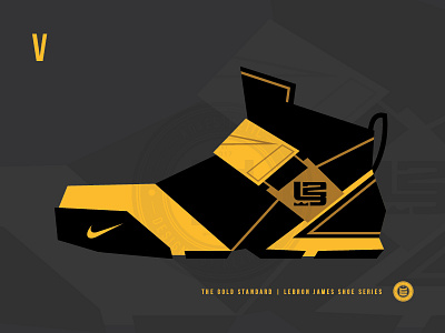 The Gold Standard | LeBron V basketball graphic design illustration lebron james nike vector