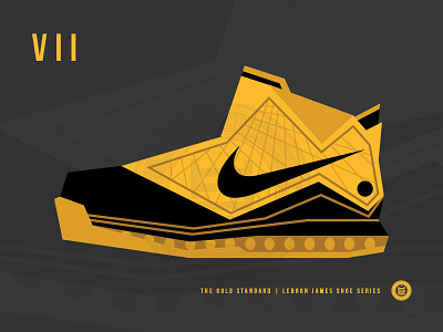 The Gold Standard | LeBron VII basketball graphic design illustration lebron james nike vector