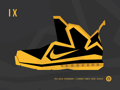The Gold Standard | LeBron IX basketball graphic design illustration lebron james nike vector
