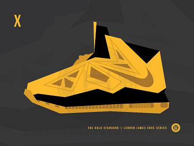 The Gold Standard | LeBron X basketball graphic design illustration lebron james nike vector