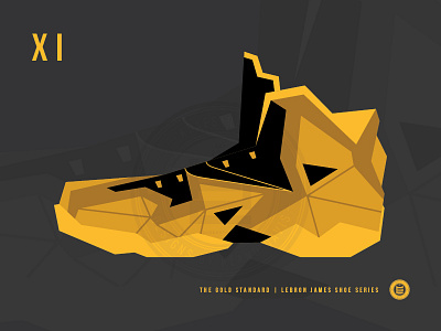 The Gold Standard - LeBron XI basketball graphic design illustration lebron james nike vector
