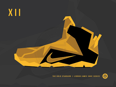 The Gold Standard | LeBron XII basketball graphic design illustration lebron james nike vector