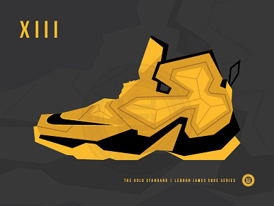 The Gold Standard | LeBron XIII basketball graphic design illustration lebron james nike vector