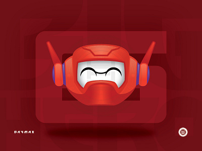 Baymax Emoji big hero 6 disney emoji flat graphic design illustrator vector