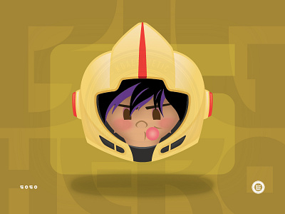 GoGo Emoji big hero 6 disney emoji flat graphic design illustrator vector