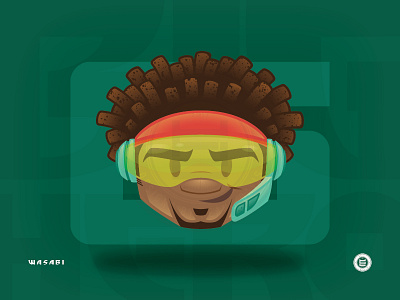 Wasabi Emoji big hero 6 disney emoji flat graphic design illustrator vector