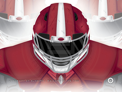 WELCOME Series | Alabama college football flat football graphic design illustrator poster sports vector