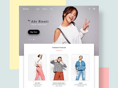 Alena The Label Theme - Homepage fashion online store web