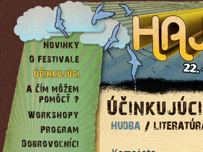 Hajdukfest 2oo8 2008 festival hajdukfest music poster web design webpage