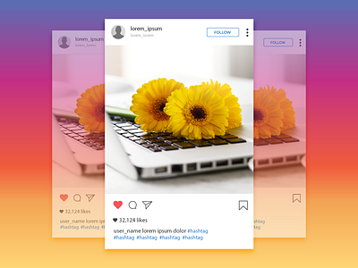 Instagram Ad ad design flat instagram instagram ad ui user user interface