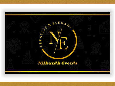 Nilkanth Logo e element event flat illustrator logo n ne party vector