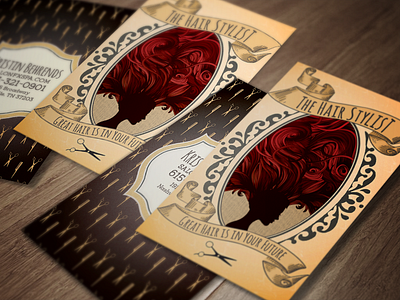 Tarot/Fortune Hair Stylist Business Cards