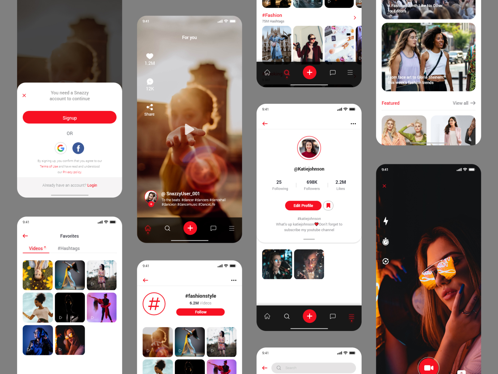 Short Video App Mobile Ui By Warkisremy On Dribbble