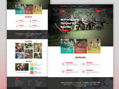 Animal Welfare Charity - Landing Page branding charity donation fundraising header landingpage mobile ngo non profit nonprofit page typography ui ux webdesign website