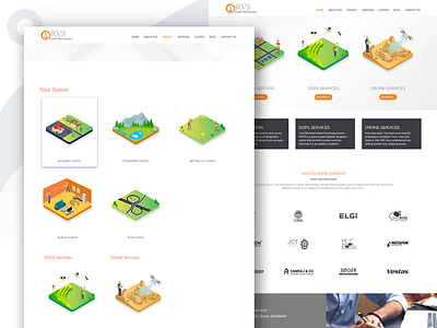 Website Home Page illustration ux