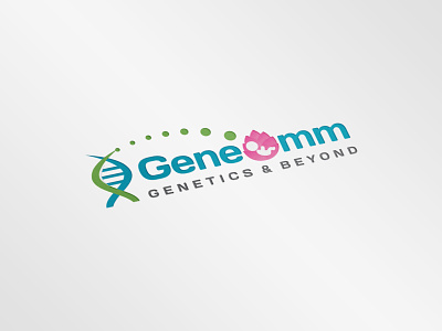Geneomm Logo branding illustrations logo