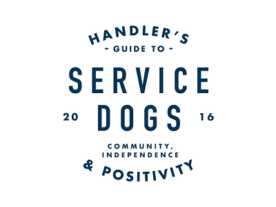 Handler's Guide to Service Dogs logo service dogs servicedogs type